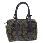 FENDI Zucchino Canvas Hand Bag Brown73861