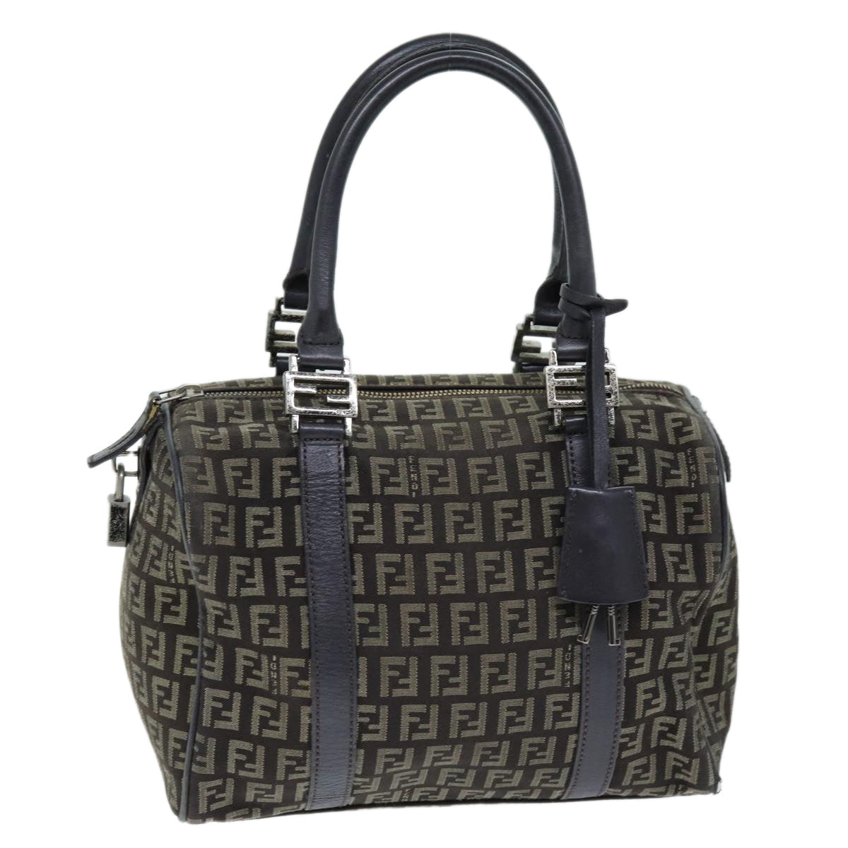 FENDI Zucchino Canvas Hand Bag Brown73861