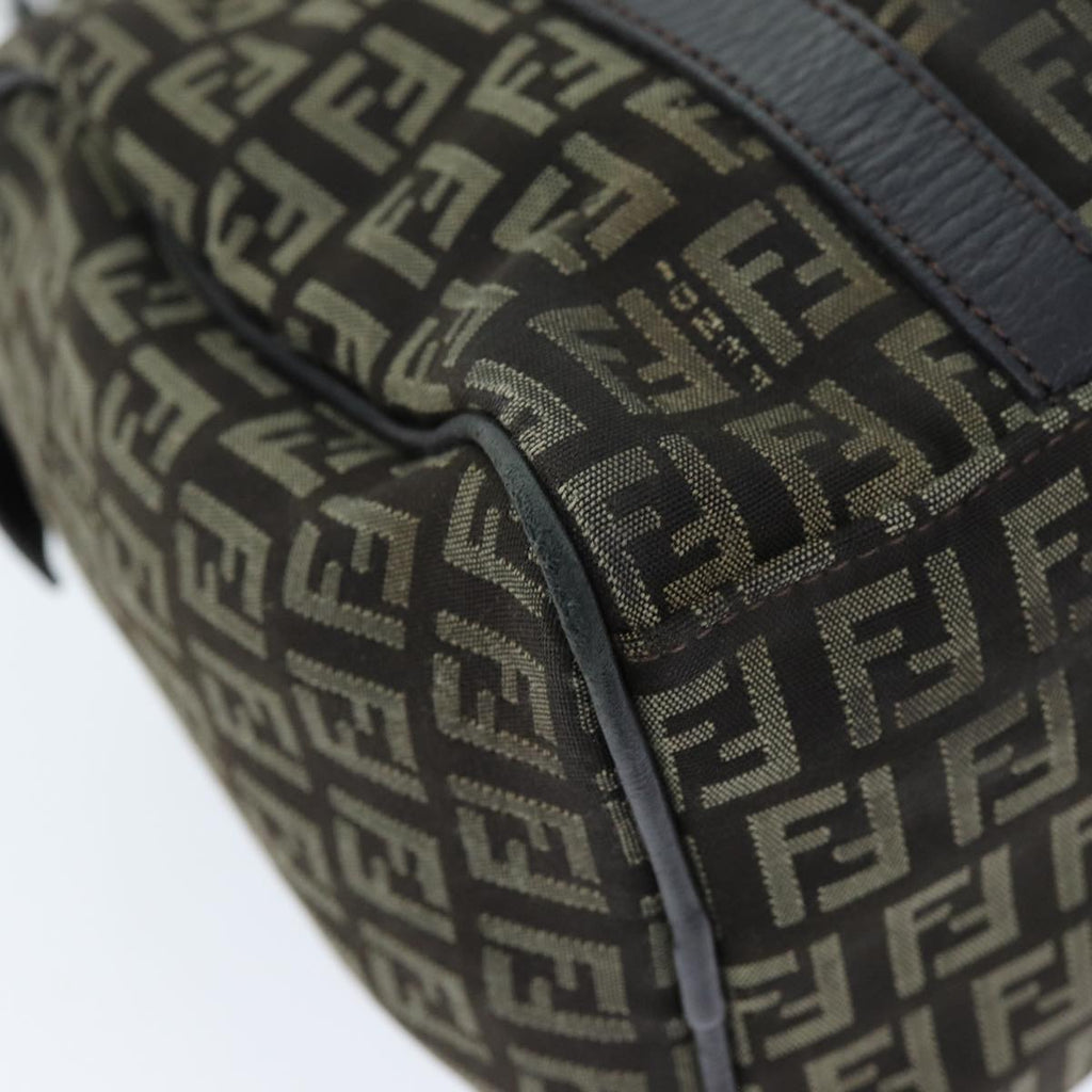 FENDI Zucchino Canvas Hand Bag Brown73861