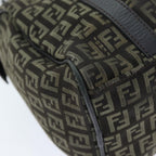 FENDI Zucchino Canvas Hand Bag Brown73861