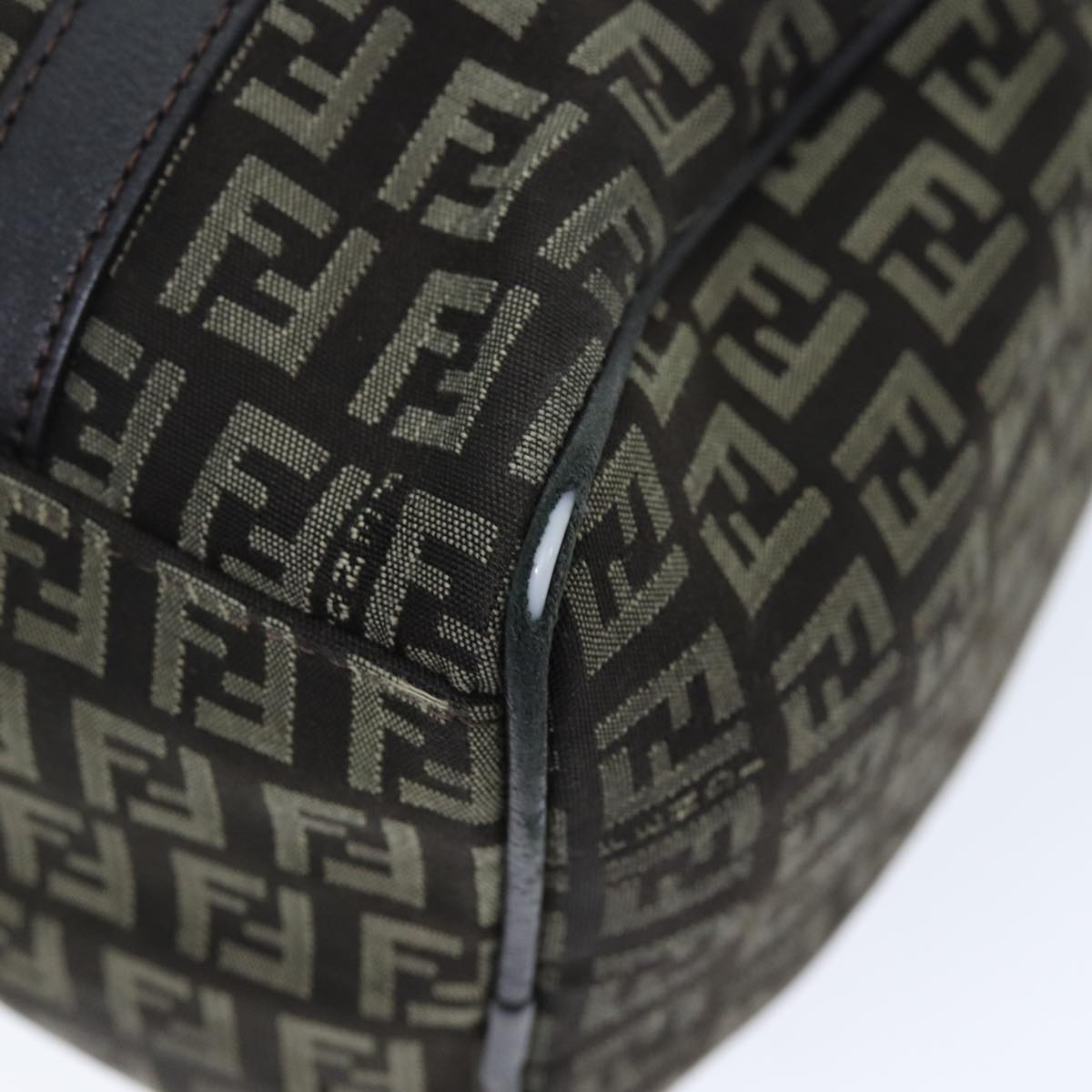 FENDI Zucchino Canvas Hand Bag Brown73861