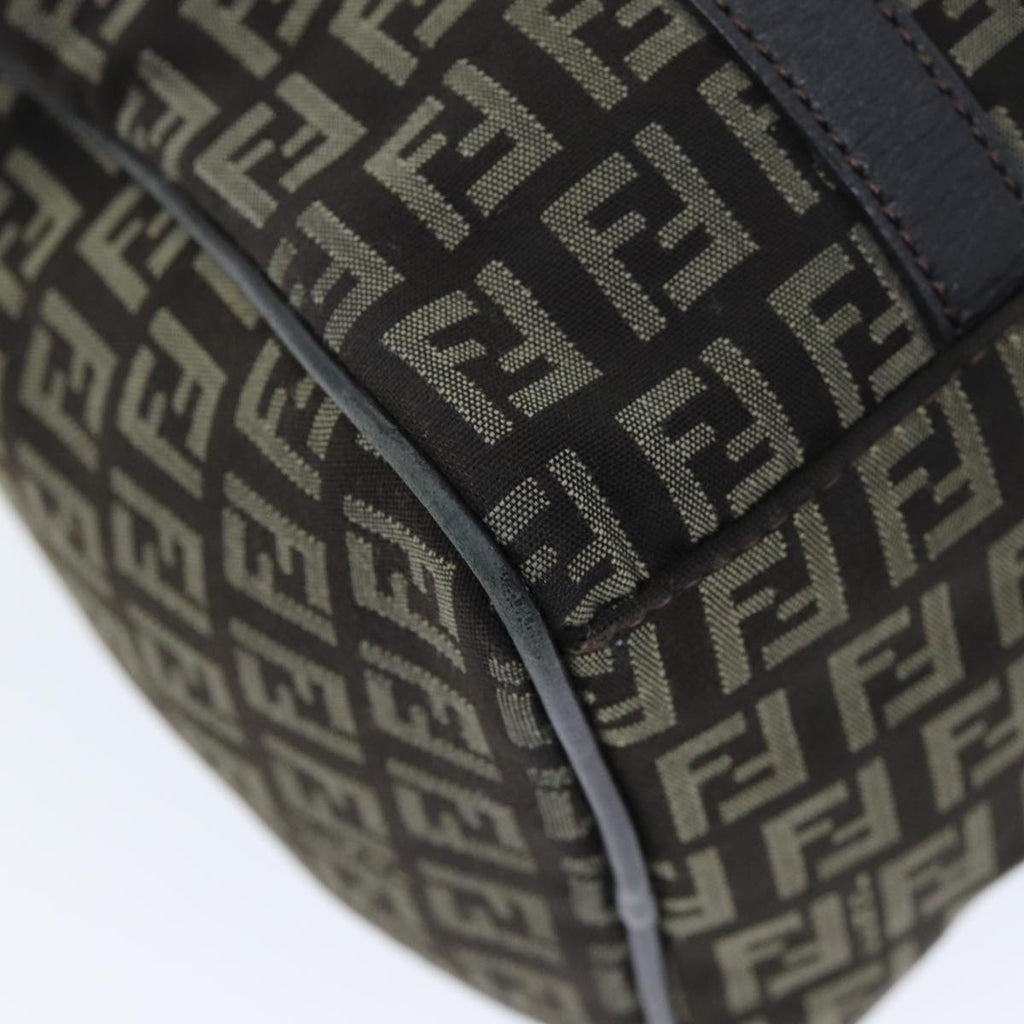 FENDI Zucchino Canvas Hand Bag Brown73861