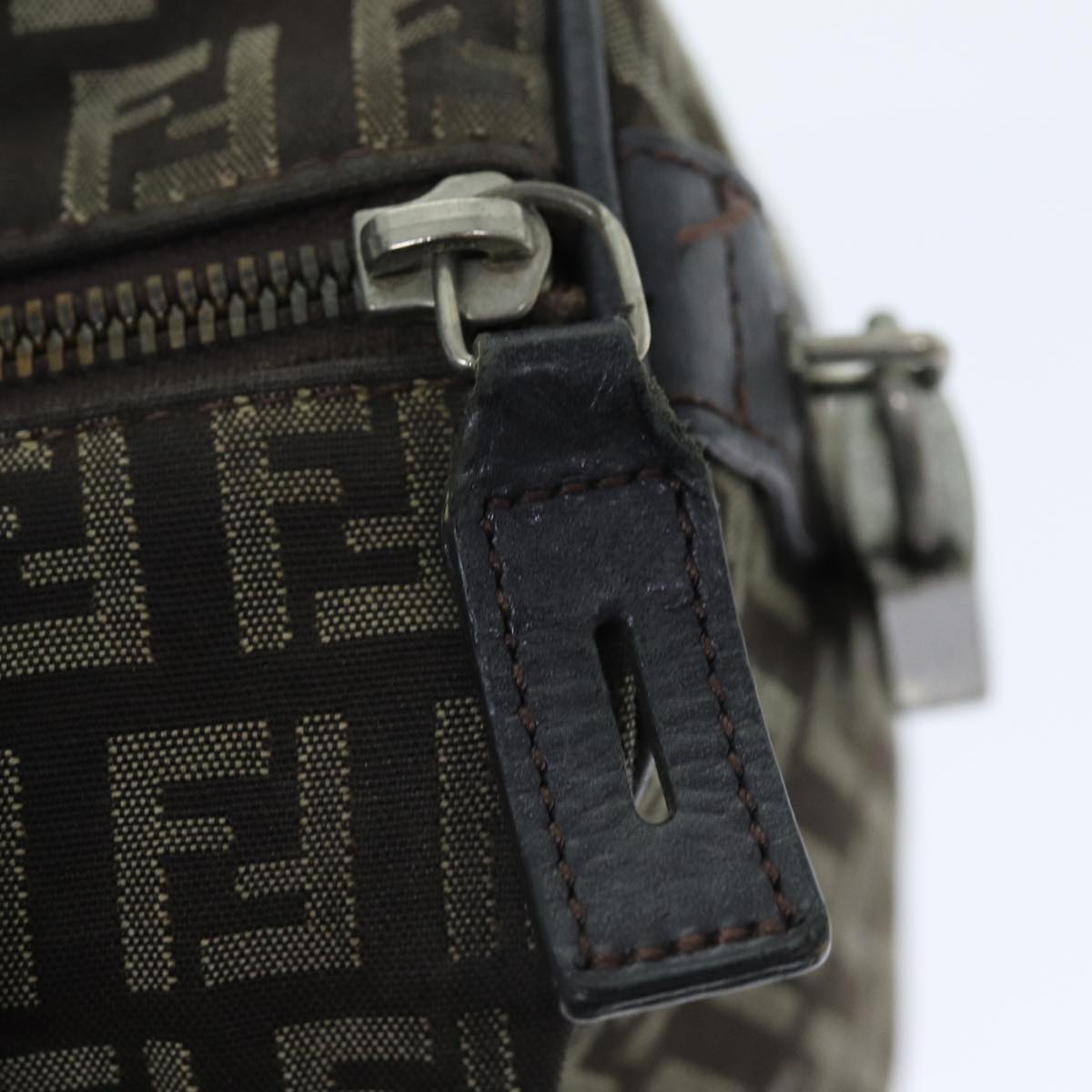 FENDI Zucchino Canvas Hand Bag Brown73861