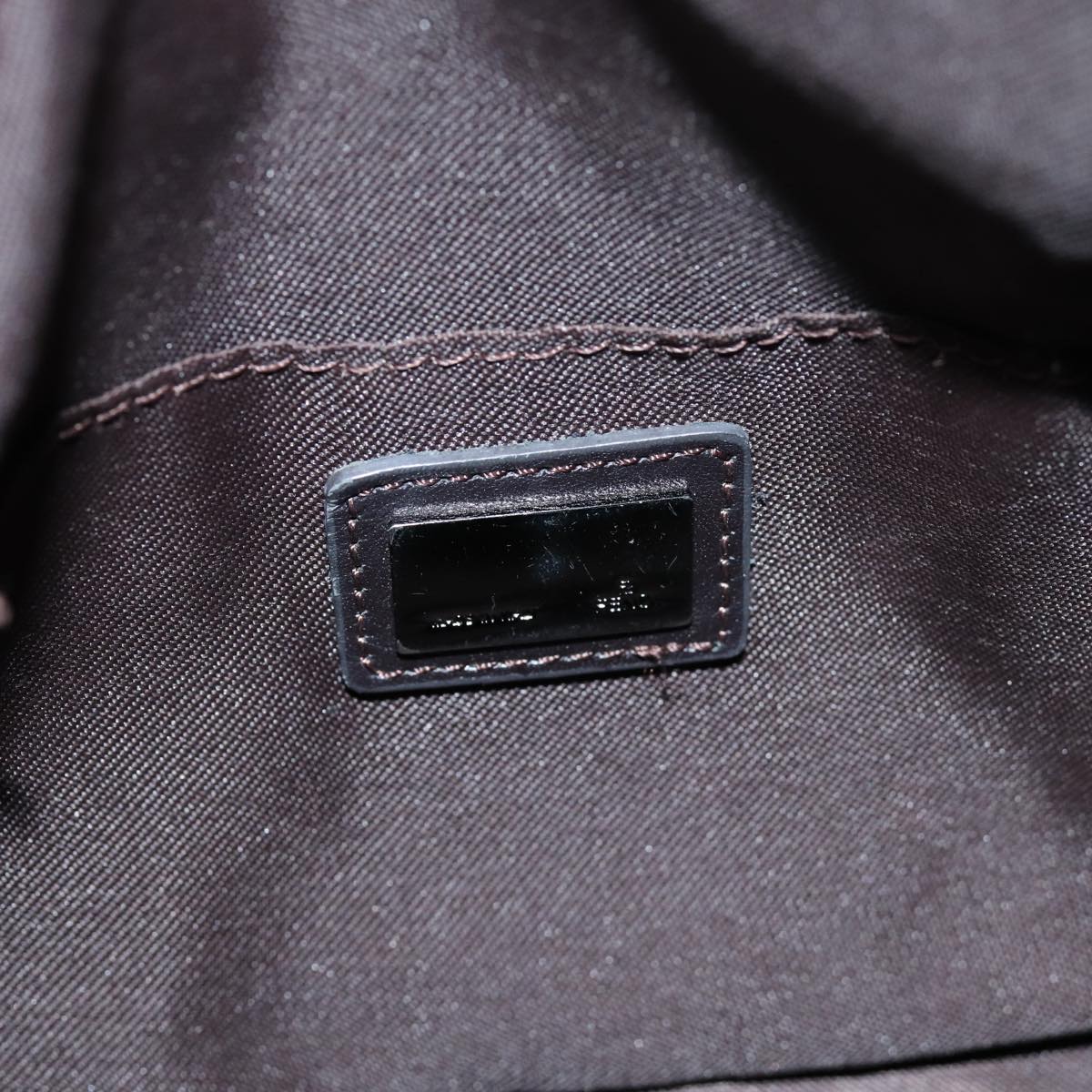 FENDI Zucchino Canvas Hand Bag Brown73861