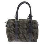 FENDI Zucchino Canvas Hand Bag Brown73861