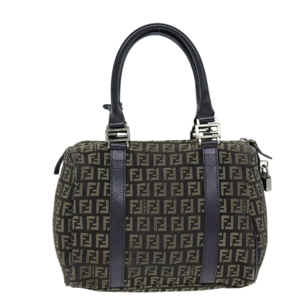 FENDI Zucchino Canvas Hand Bag Brown73861