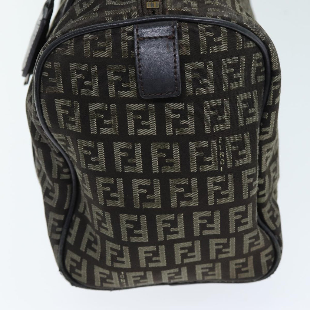 FENDI Zucchino Canvas Hand Bag Brown73861