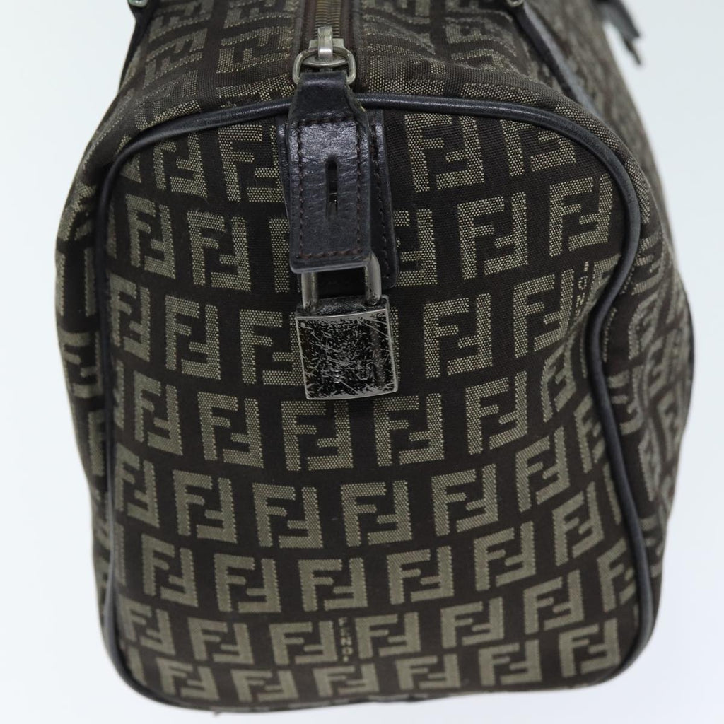 FENDI Zucchino Canvas Hand Bag Brown73861