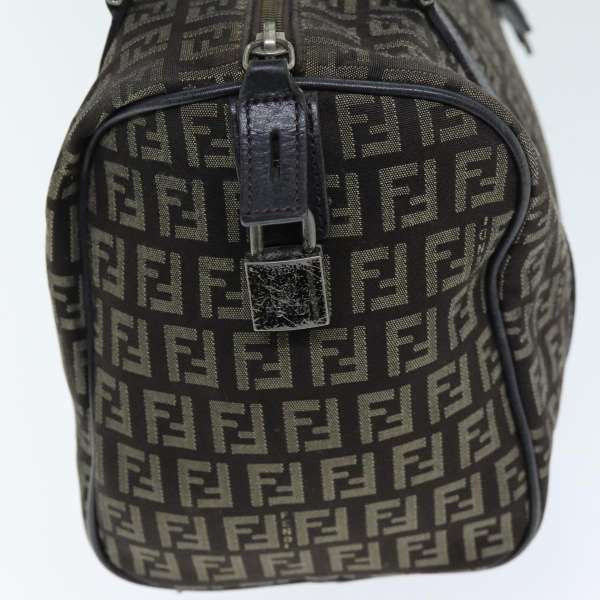 FENDI Zucchino Canvas Hand Bag Brown73861