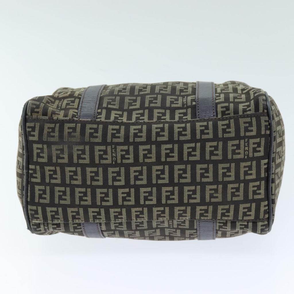 FENDI Zucchino Canvas Hand Bag Brown73861