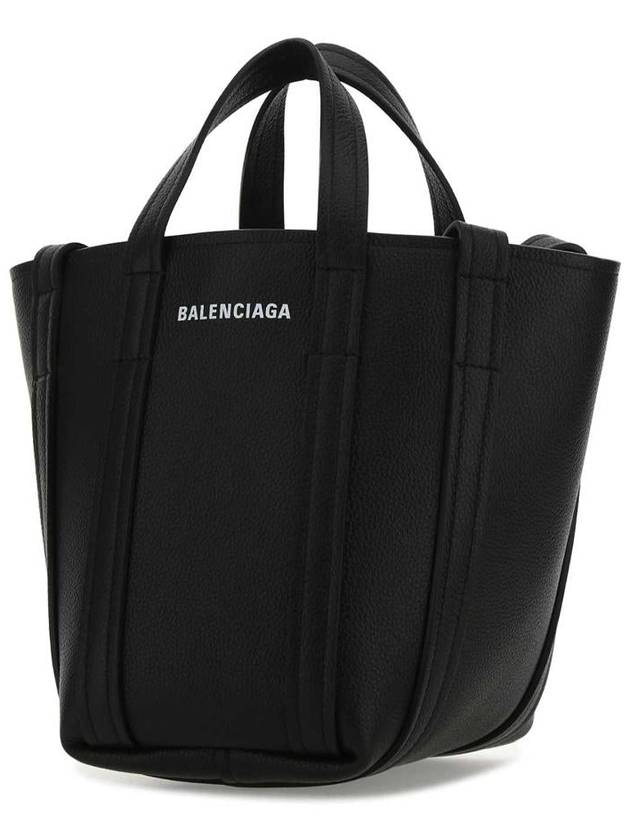 Balenciaga Everyday XS Grained Calfskin Shoulder Tote Bag Black