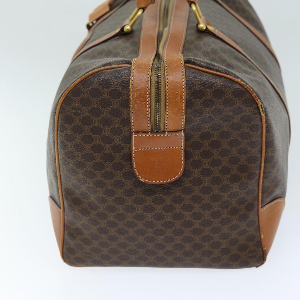 CELINE Macadam Canvas Boston Bag PVC Brown Auth 73908