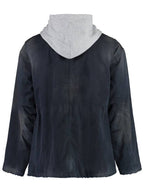 Balenciaga Men's Double B Workwear Parka Dark Navy