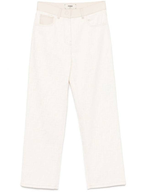 Fendi Fendi Regular-Fit Ff Denim Jeans Clothing