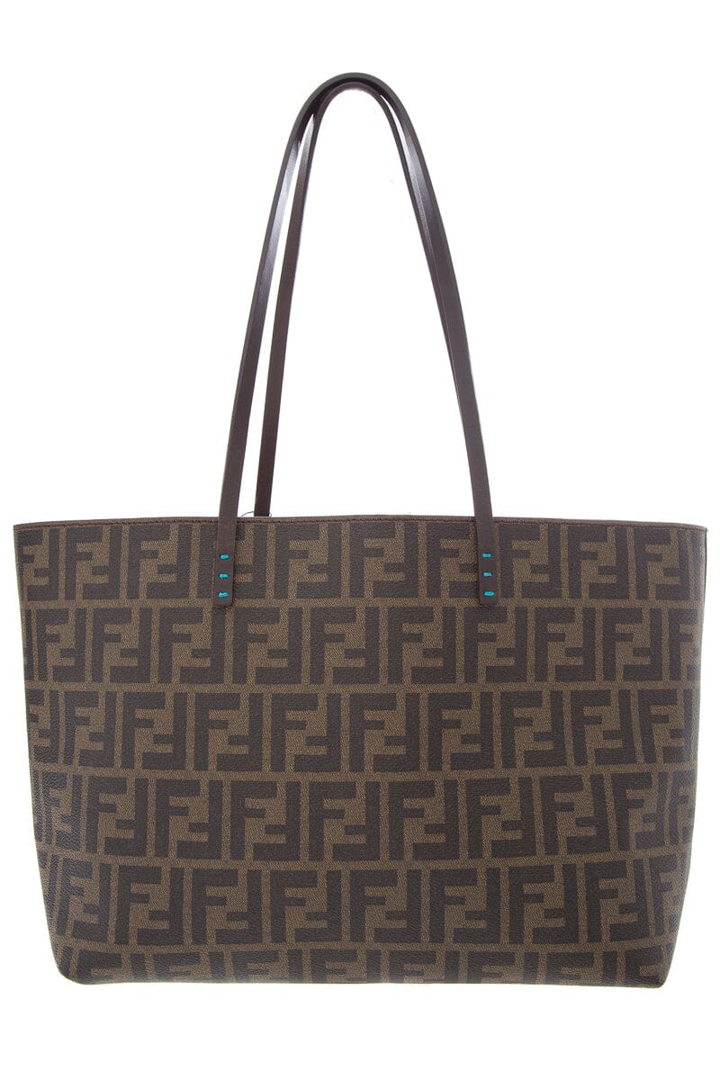 Fendi Brown Canvas Monogram Zucca Print Tote