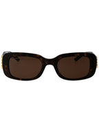 Balenciaga Eyewear Rectangle Acetate Sunglasses Havana