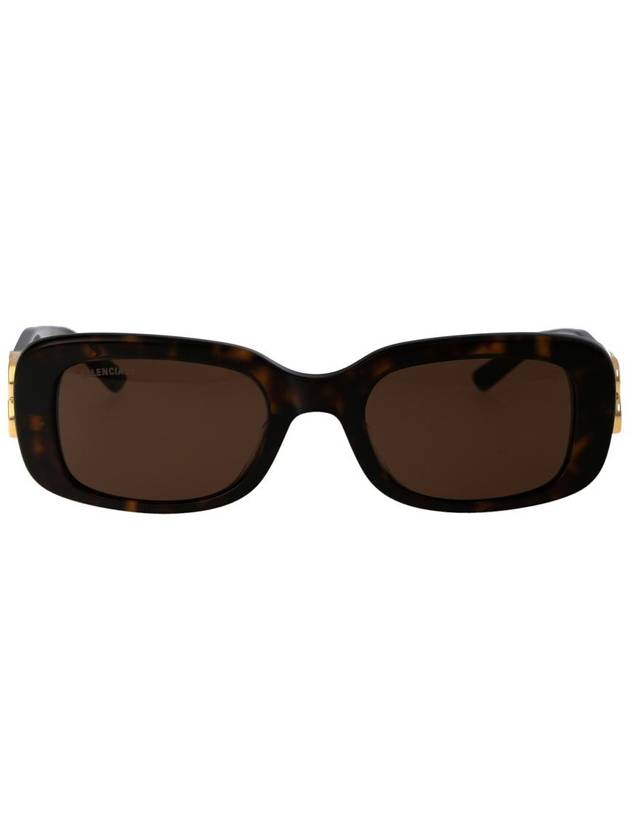 Balenciaga Eyewear Rectangle Acetate Sunglasses Havana