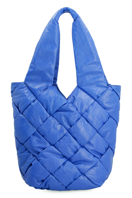 Bottega Veneta Men's Cassette Tote Bag in Blue | 666872VCQ70 Color 4256