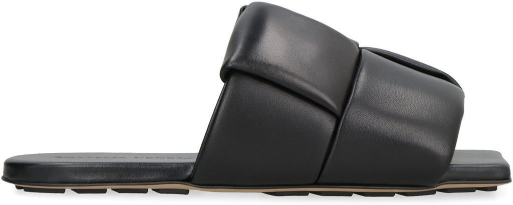 BOTTEGA VENETA Patch Leather Flat Sandals