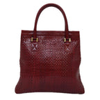 FENDI Tote Bag Leather Red74221
