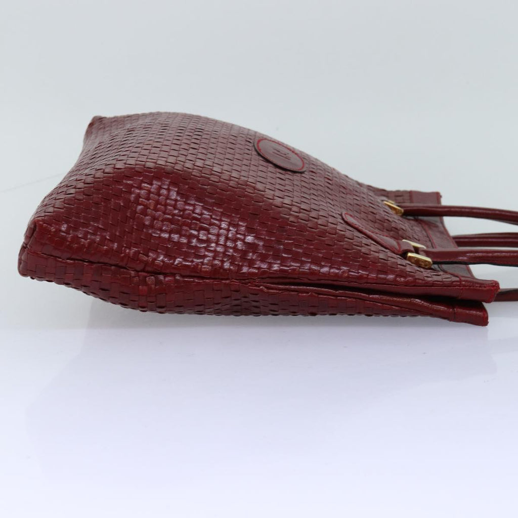 FENDI Tote Bag Leather Red74221