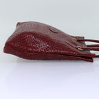 FENDI Tote Bag Leather Red74221
