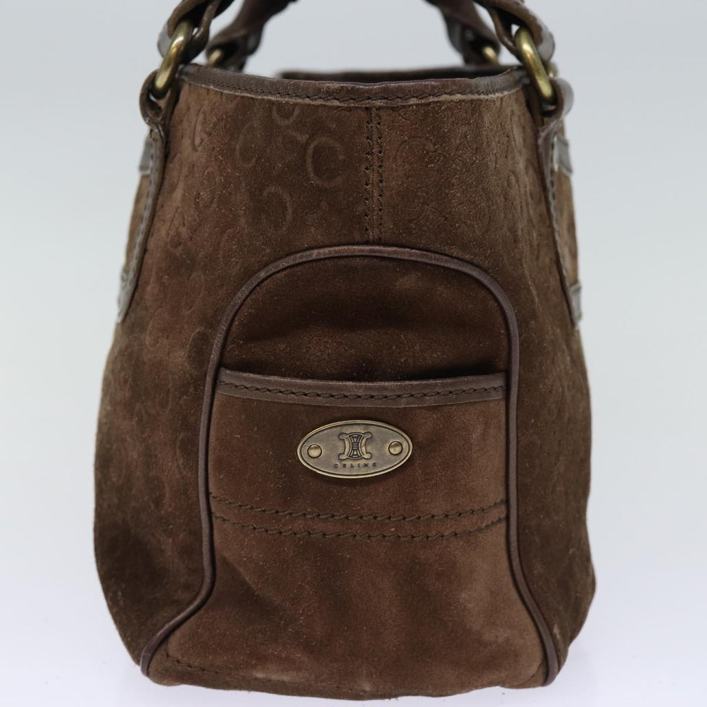 CELINE C Macadam Canvas Hand Bag Brown  74222