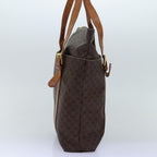 CELINE Macadam Canvas Tote Bag PVC Brown Auth 74225