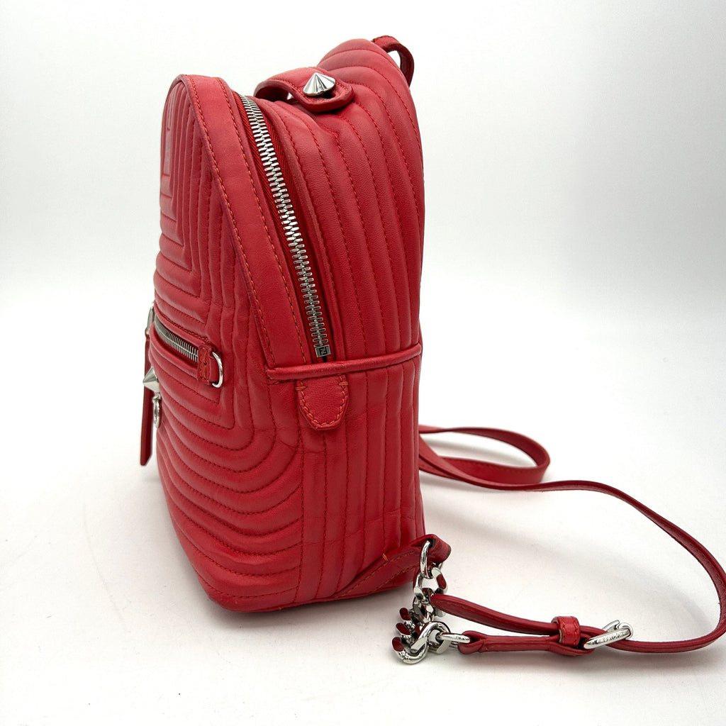 Fendi DotCom Backpack Quilted Leather Mini LA15427
