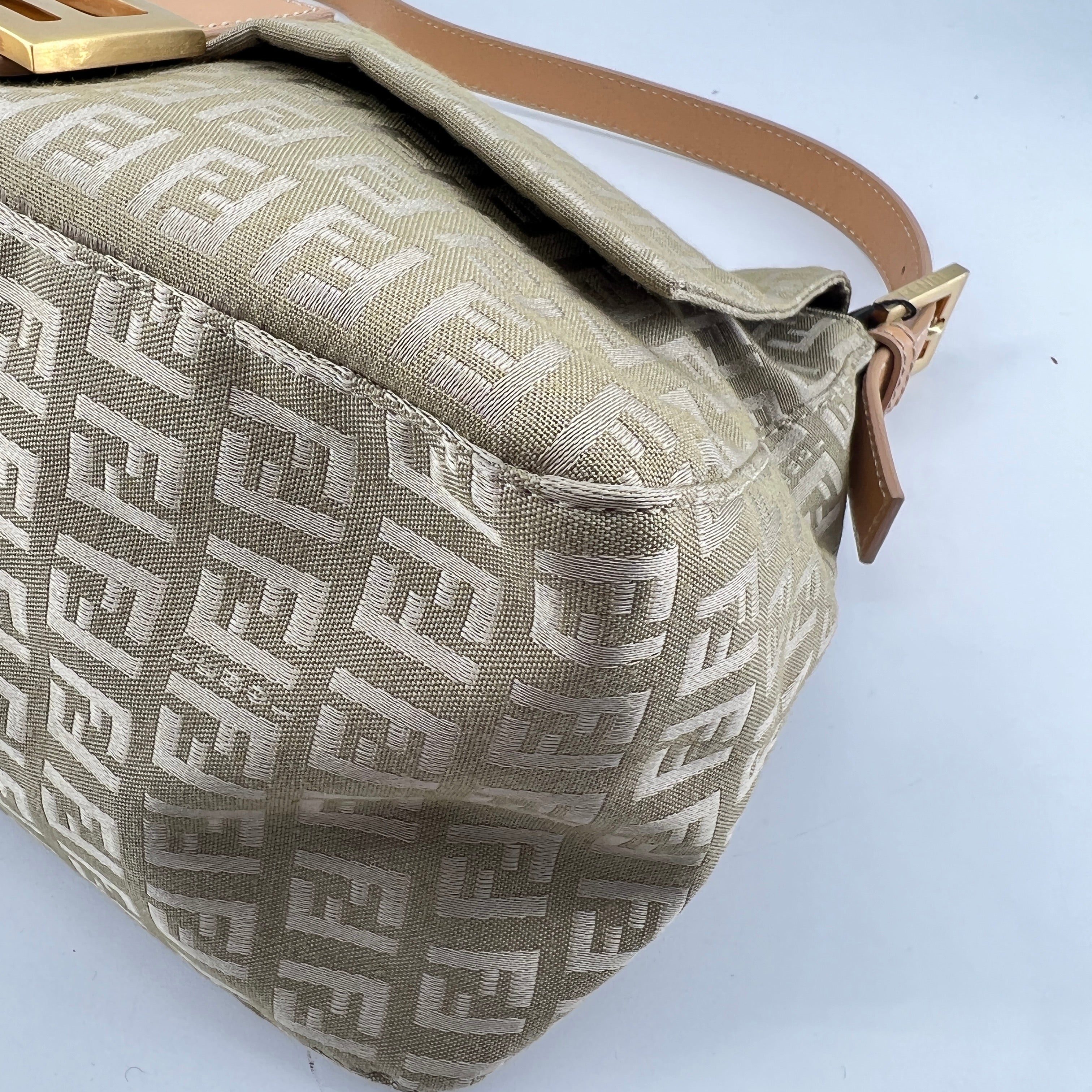 Fendi Zukka Mamma Baguette Shoulder Bag TWS