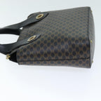 CELINE Macadam Canvas Hand Bag PVC Black Auth 74390