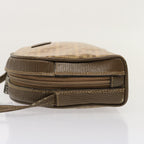 FENDI Zucchino Canvas Shoulder Bag Brown74424