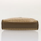 FENDI Zucchino Canvas Shoulder Bag Brown74424
