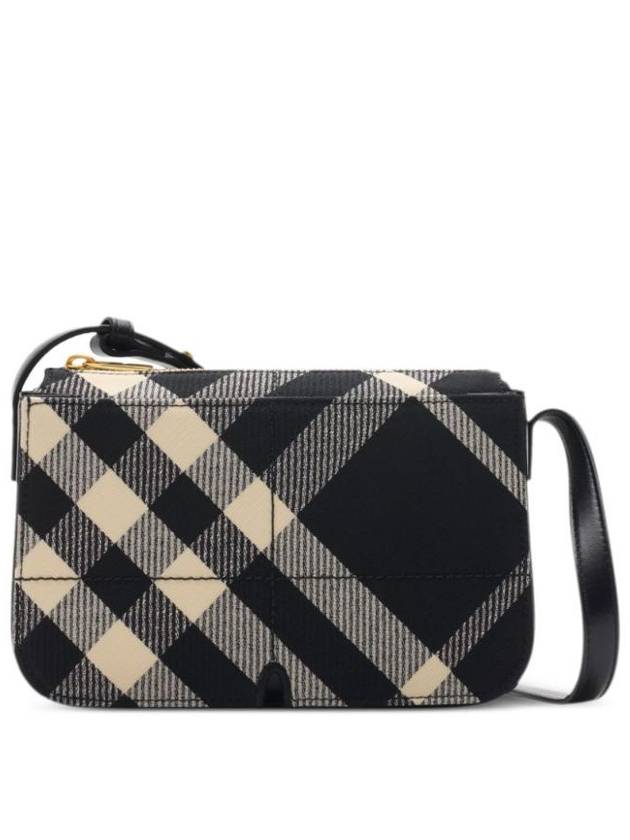 Burberry Snip Check Cross Bag Black