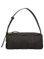 Bottega Veneta Brick Cassette Intrecciato Small Shoulder Bag Khaki
