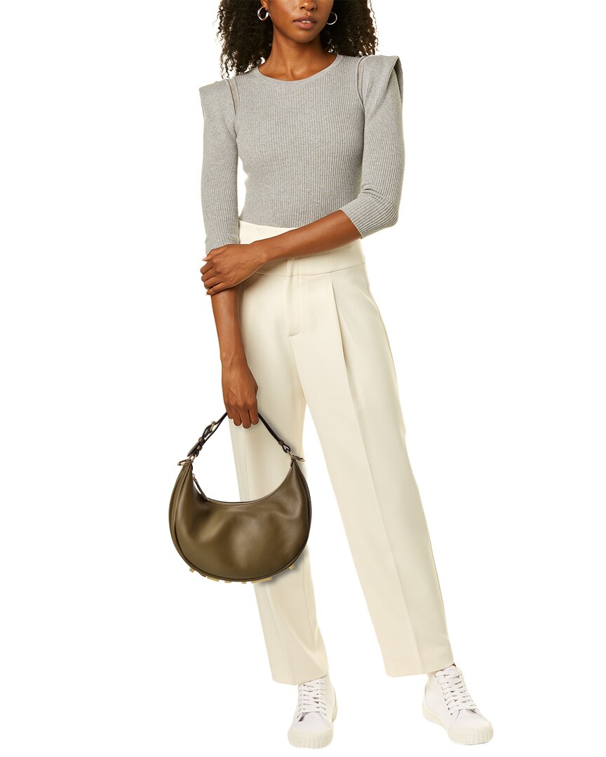 FENDI Fendigraphy Small Leather Hobo Bag