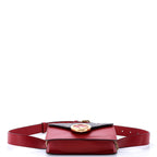 F is Fendi Convertible Belt Bag Leather with Zucca Embossed Detail
