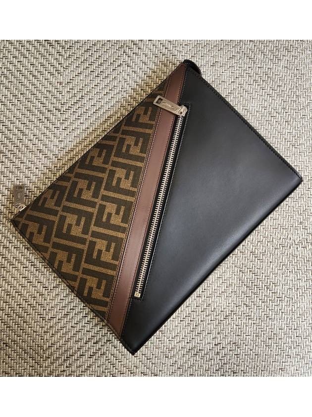 Fendi FF logo clutch bag