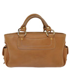 CELINE Hand Bag Leather Brown Auth 74545