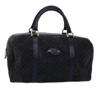 CELINE Macadam Canvas Boston Bag Black  74547
