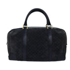 CELINE Macadam Canvas Boston Bag Black  74547