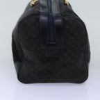 CELINE Macadam Canvas Boston Bag Black  74547