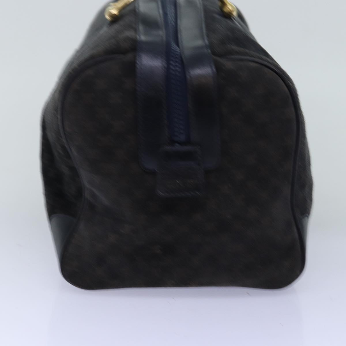 CELINE Macadam Canvas Boston Bag Black  74547