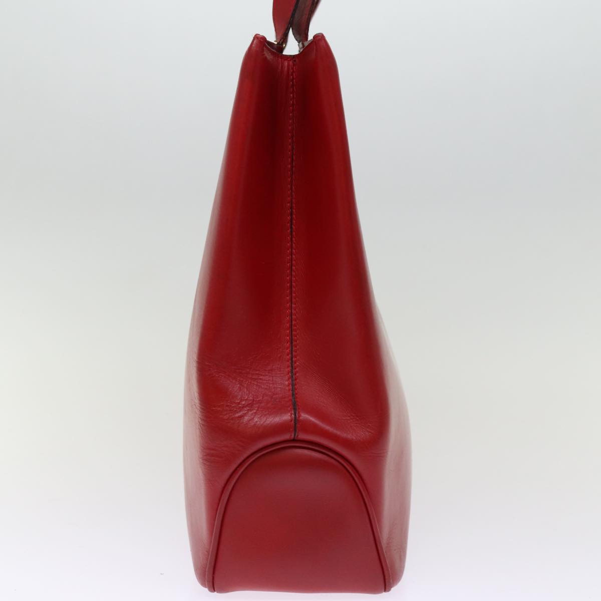 CELINE Tote Bag Leather Red Auth 74549