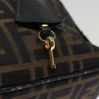 FENDI Zucca Canvas Vanity Cosmetic Pouch Brown Black74573