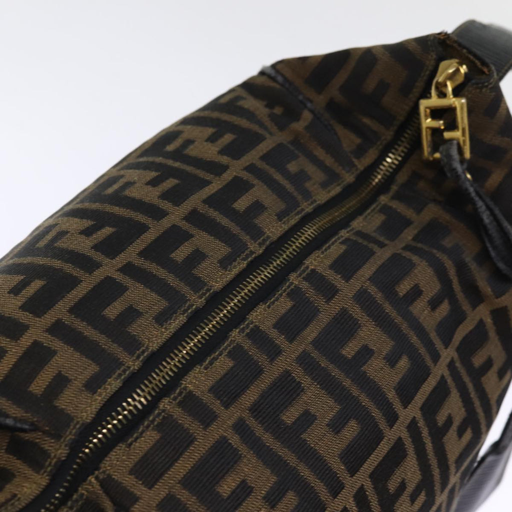 FENDI Zucca Canvas Vanity Cosmetic Pouch Brown Black74573