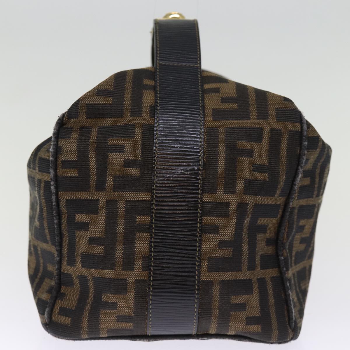 FENDI Zucca Canvas Vanity Cosmetic Pouch Brown Black74573