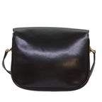 CELINE Shoulder Bag Leather Brown  74588