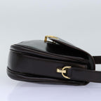 CELINE Shoulder Bag Leather Brown  74588