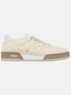 Fendi Match Mesh Low Top Sneakers White
